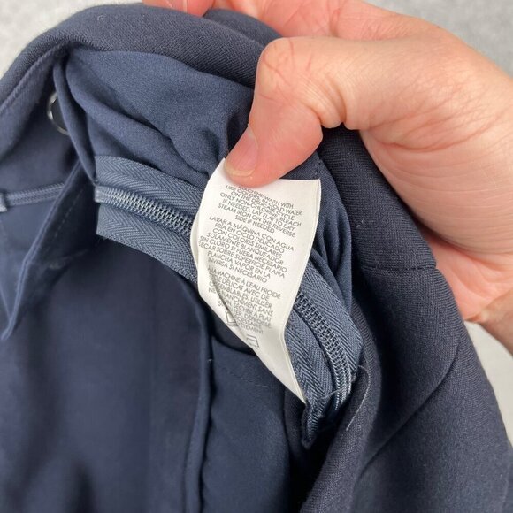 Cabi Womens Coco Wide Leg Trouser Pant Size 6 Long Tall Navy Blue Pockets 3920L - Picture 7 of 13